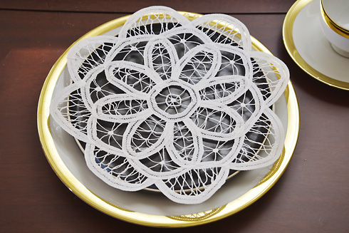 Belgium 109 All Lace Doilies. 10" Round. All Battenburg Doily